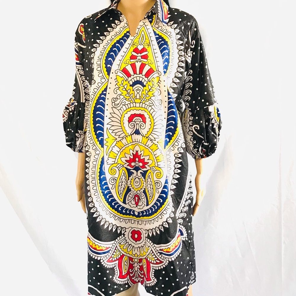Ankara Shirt Dress